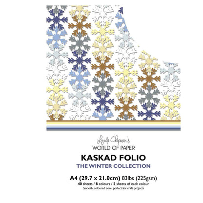 Kaskad Folio Winter Collection A4 225gsm Coloured Core Cardstock 40 sheets