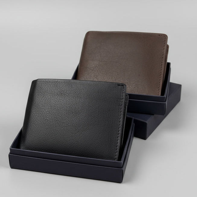 Men's RFID Bifold Left Side Flap Over Wallet