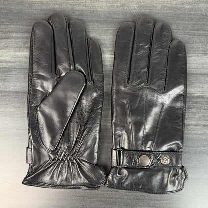 Men's Lamb Leather Gloves with Wool Blend Lining