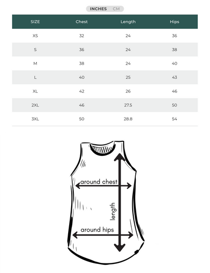 Women's Relaxed Bamboo Tank - Blank Apparel - Forest Green