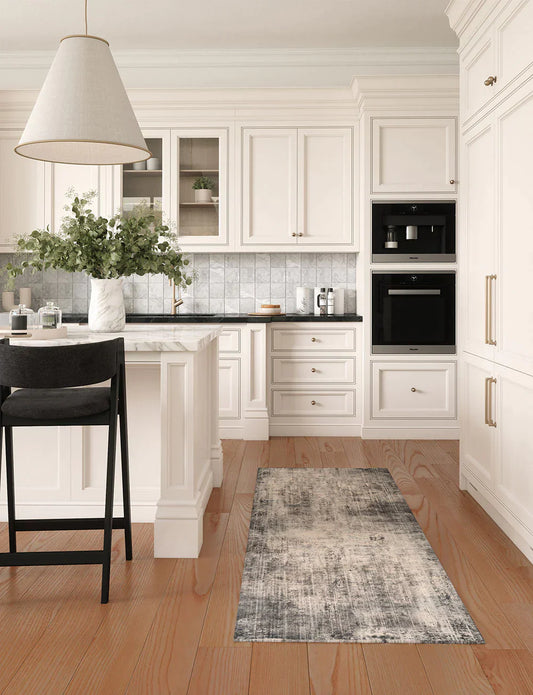 Willow Dark Grey White Rug