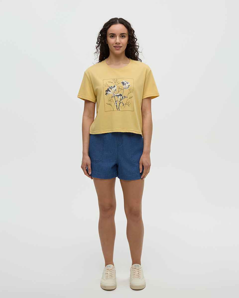 Floral Crop T-Shirt