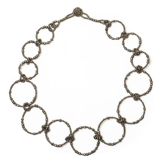 Beaded Hoop Necklace - ZN6201