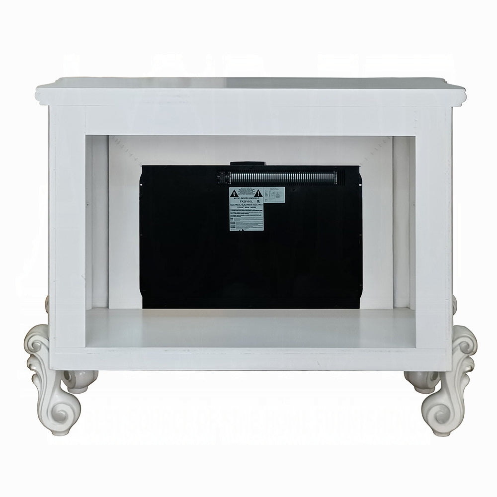 Gilded Antique Luxury Fireplace - Antique White