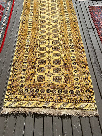 Afghan Bokhara Runner Rug | 3' 5" x 9' 4"