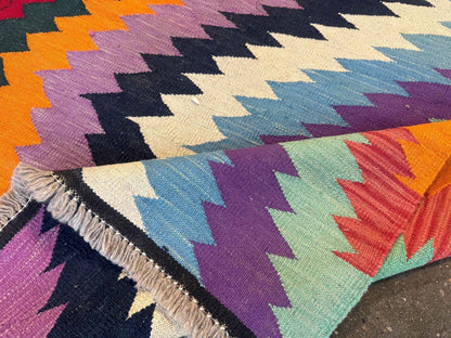 Afghan Maimana Kilim Rug | 3' 6" x 5'