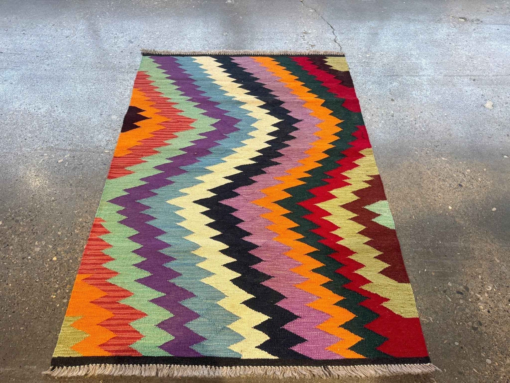 Afghan Maimana Kilim Rug | 3' 6" x 5'