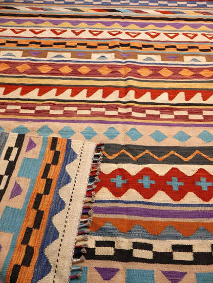 Afghan Maimana Kilim Rug | 6' 7" x 9' 10"
