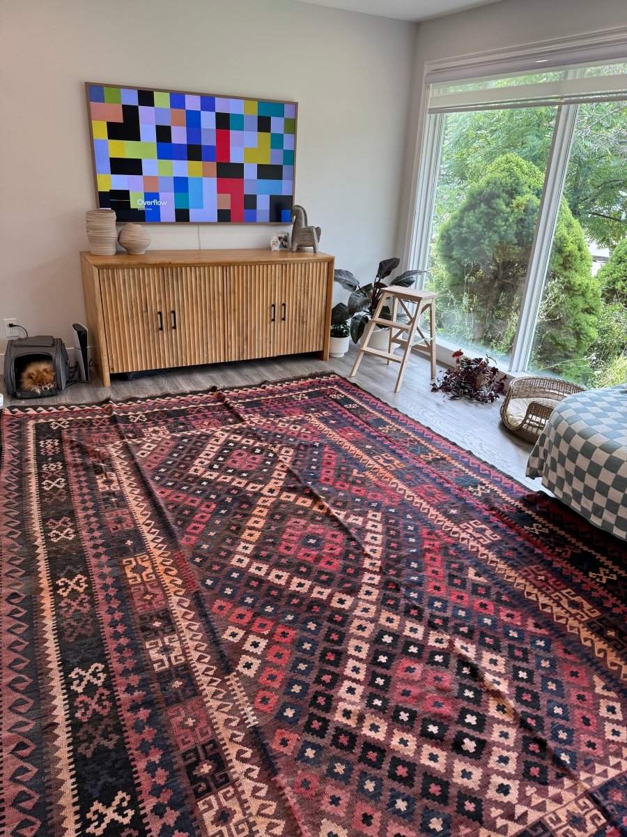 Afghan Uzbek Kilim Rug | 7' 10" x 10' 6"