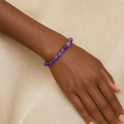 Amethyst Bead Bracelet