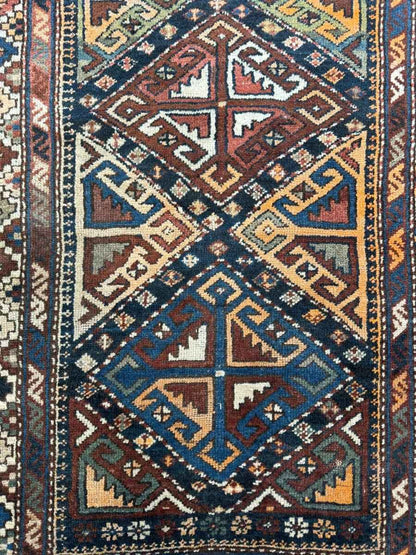 Antique Shahsavan Runner Rug | 3' 5" x 9' 6"