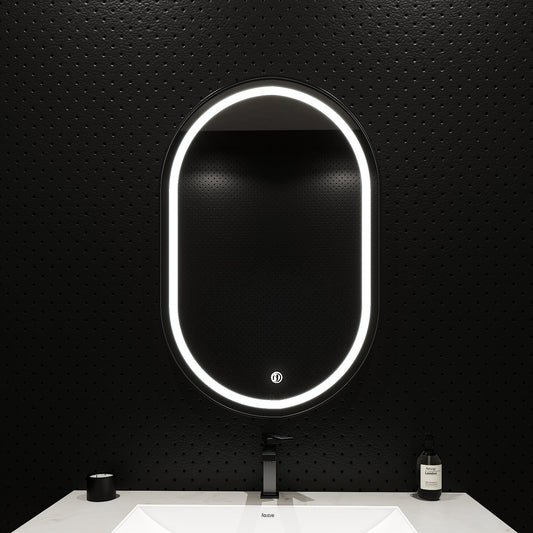 Arco Sense LED Bathroom Mirror, Dimmable, Copper-Free HD Silver Mirror – 22"x34" / 26"x34" / 28"x36"