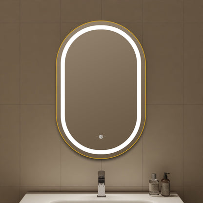 Arco Sense LED Bathroom Mirror, Dimmable, Copper-Free HD Silver Mirror – 22"x34" / 26"x34" / 28"x36"