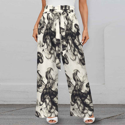 Smokey Strappy Wide Leg Pants with Pockets