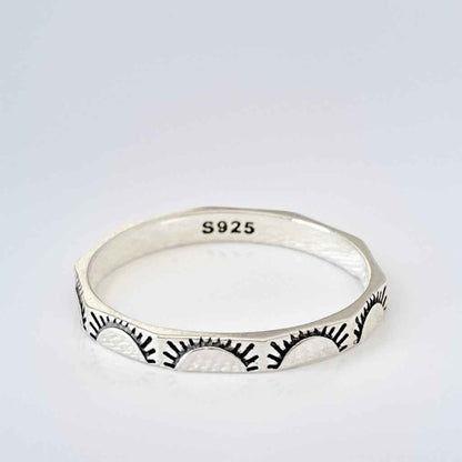 SUNNY | Bague multi-facettes en argent sterling 925