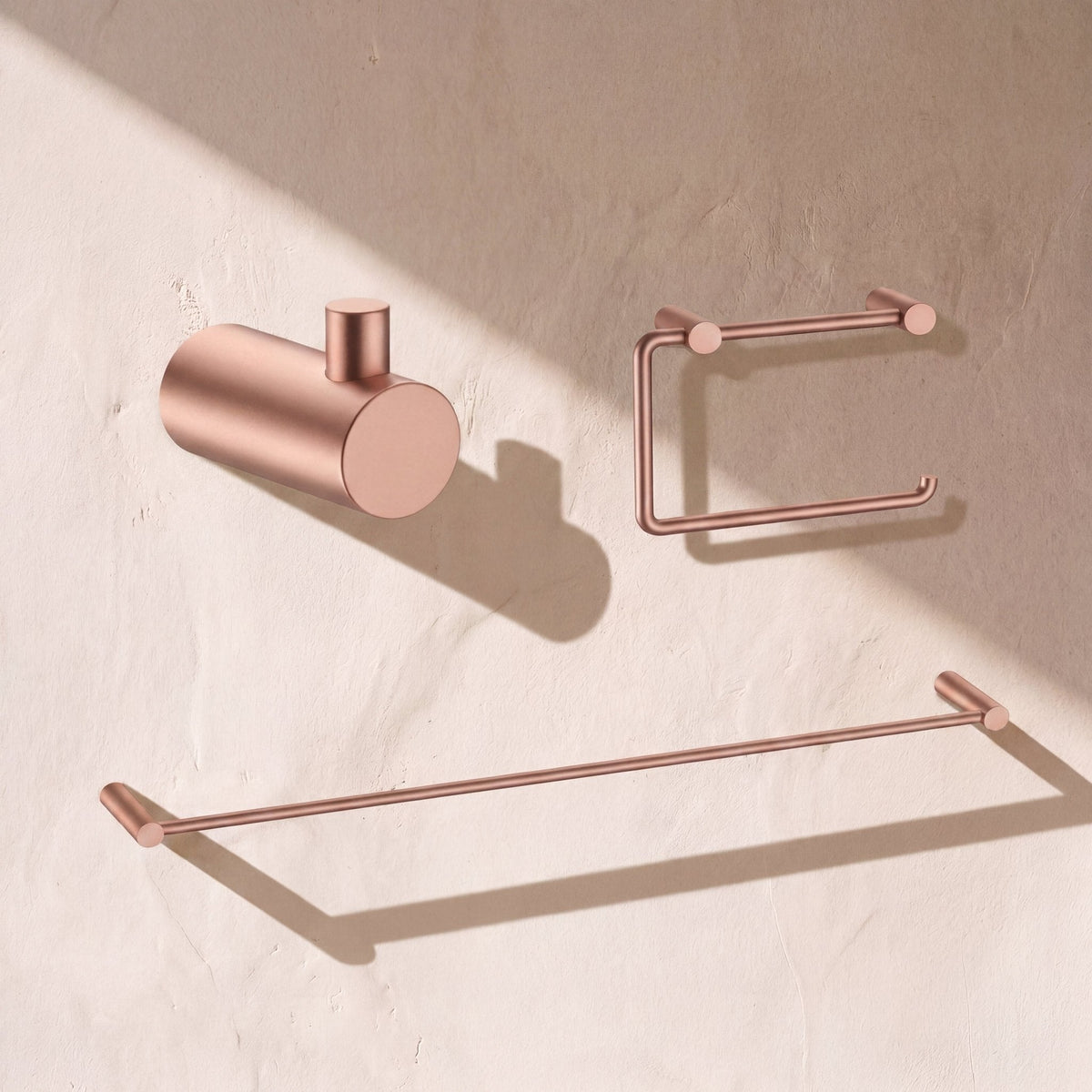 3-Piece Bathroom Hardware Set, SUS304 Stainless Steel – Towel Bar, Paper Holder & Robe Hook