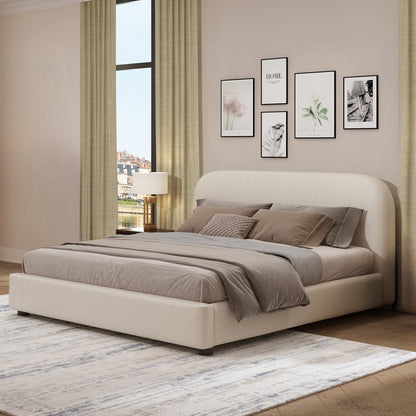 Urban Upholstered Platform Bed - Beige