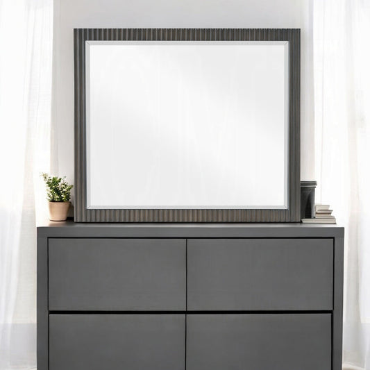 Laffery Luxury Chanel Detail Dresser Mirror - Espresso