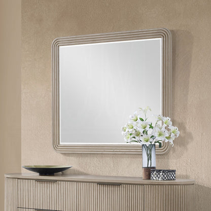 Chianti Luxury Beveled Edge Mirror- Light Oak
