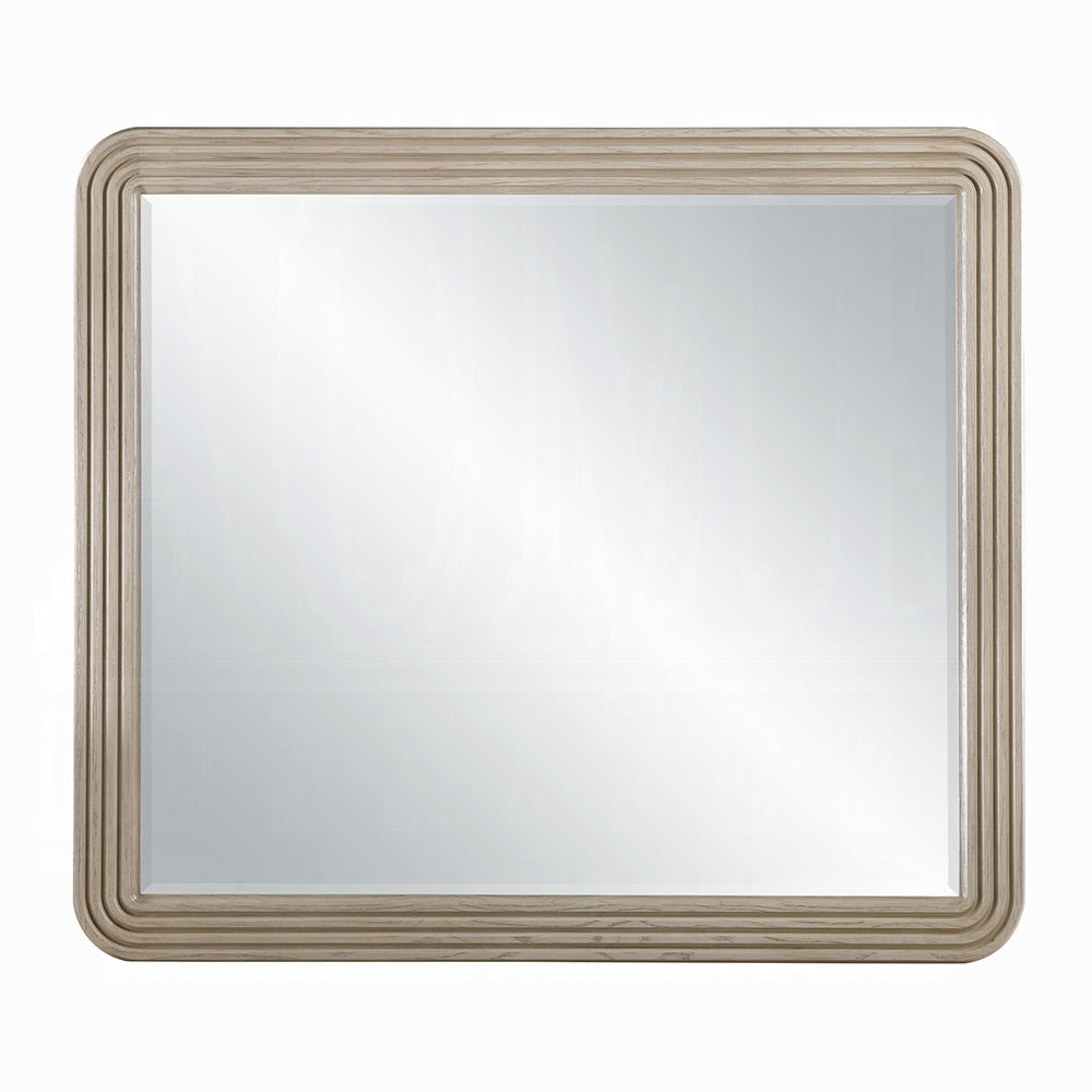Chianti Luxury Beveled Edge Mirror- Light Oak