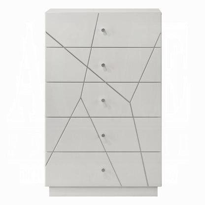 Pearl High Gloss Storage Chest - White