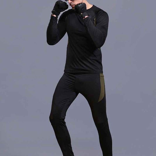 Men’s Thermal Sports Workout Set – Warm Athletic Base Layer Underwear
