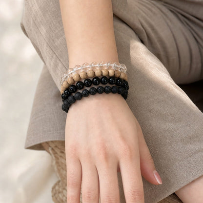 Black Tourmaline Bead Bracelet