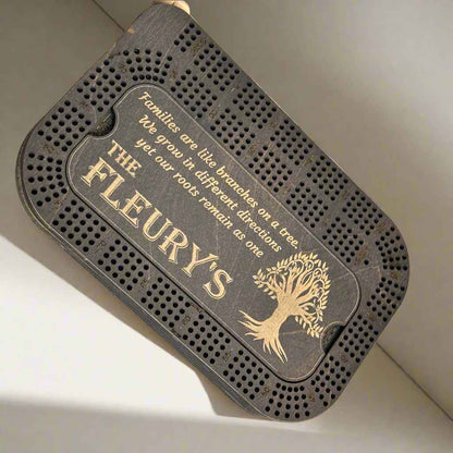 Compact Design Personalized Cribbage Board