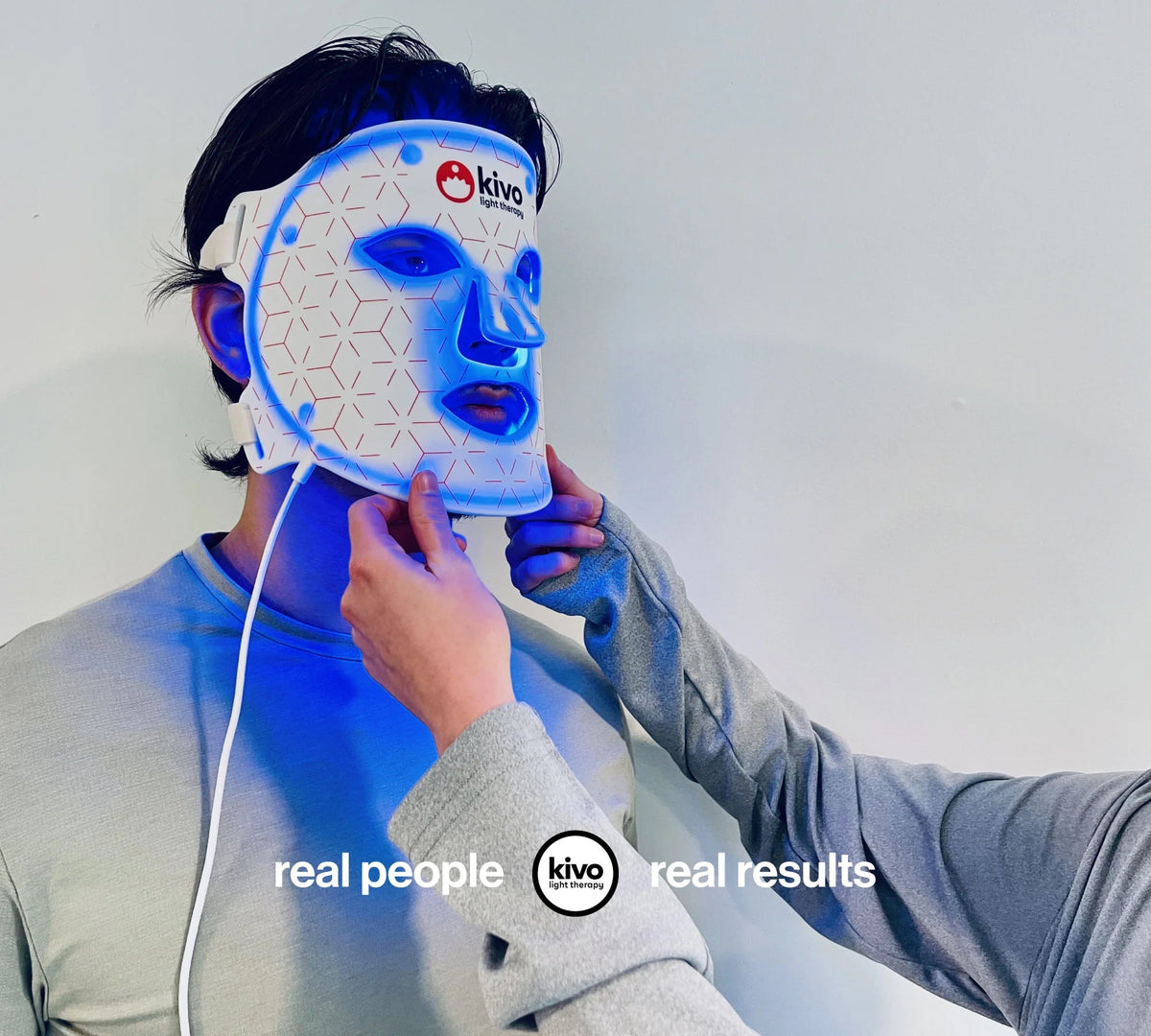 Kivo Elite 4-Wavelength Red Light Therapy LED Face, Neck & Chest System