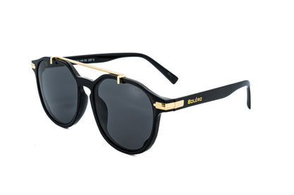 Draxler – Round Brow Bar Sunglasses | Bolero Eyewear