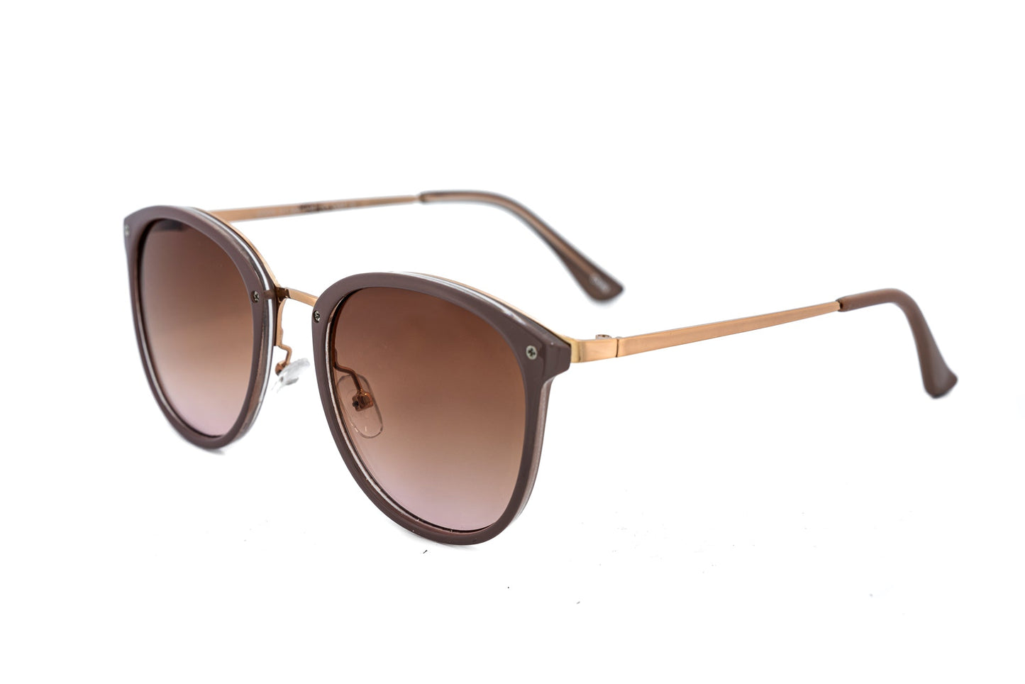 Soraya – Round Brown Gradient Sunglasses | Bolero Eyewear