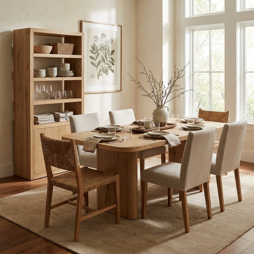 Bramwell Dining Table Rustic Oak