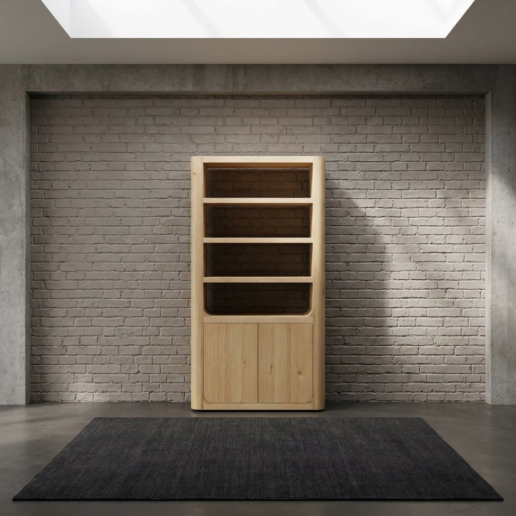 Bramwell Tall Cabinet Rustic Oak