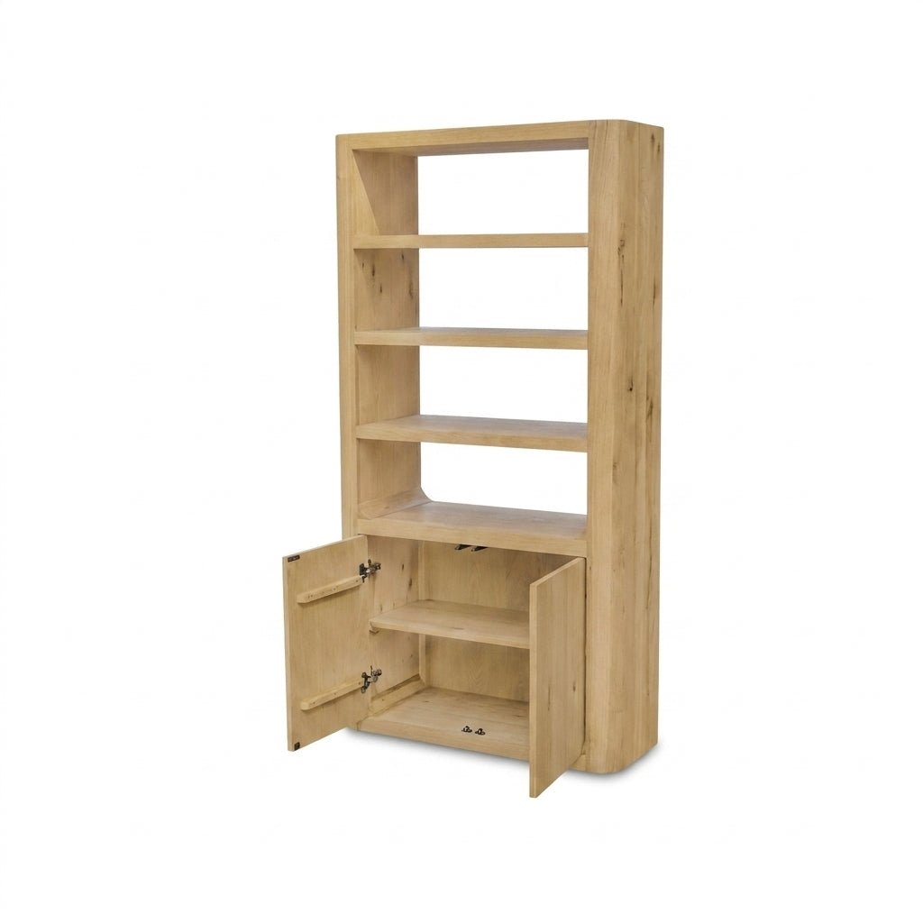 Bramwell Tall Cabinet Rustic Oak