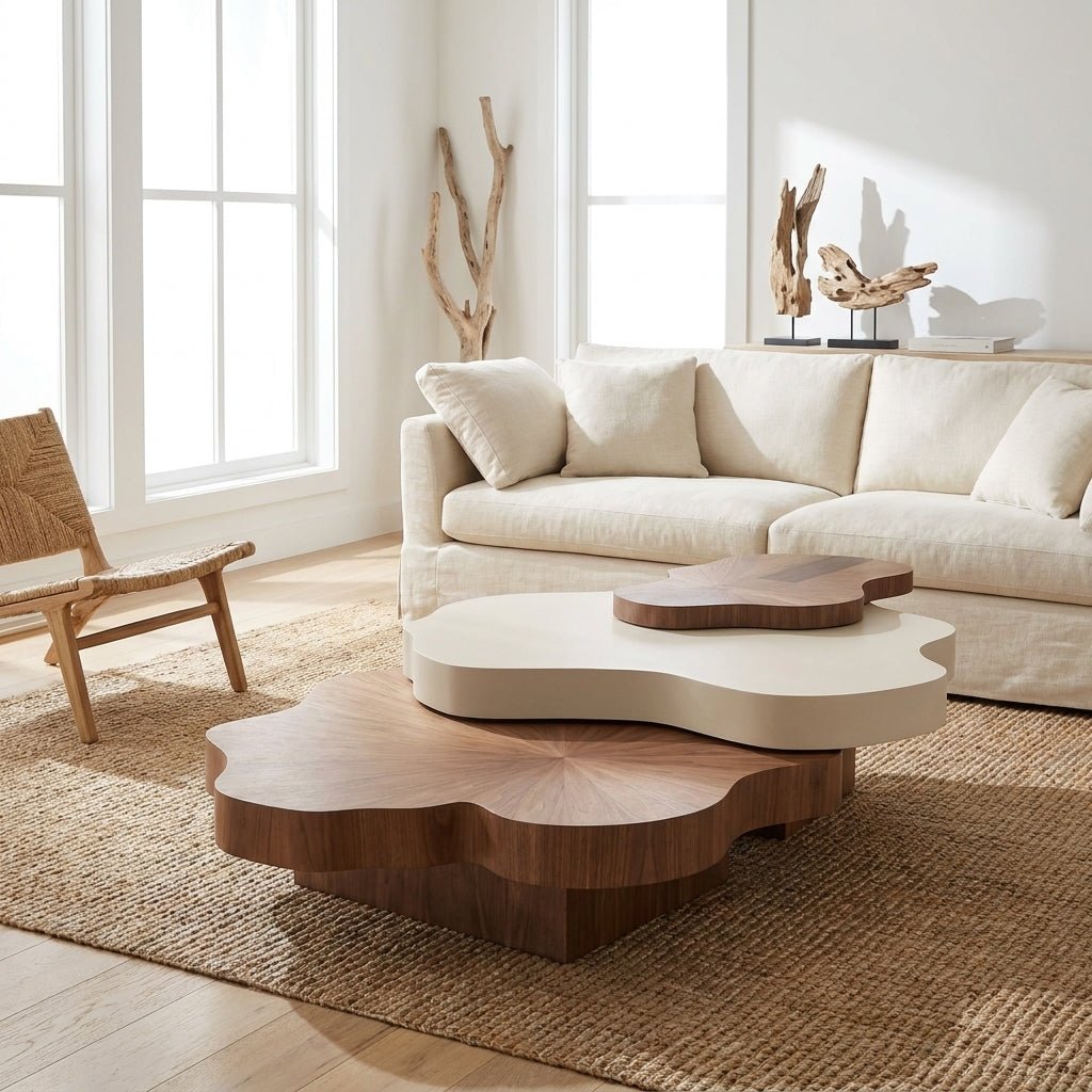 BT70 Nordic 3-Tier Modern Coffee Table Set