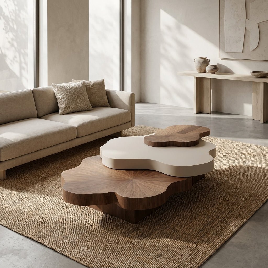 BT70 Nordic 3-Tier Modern Coffee Table Set