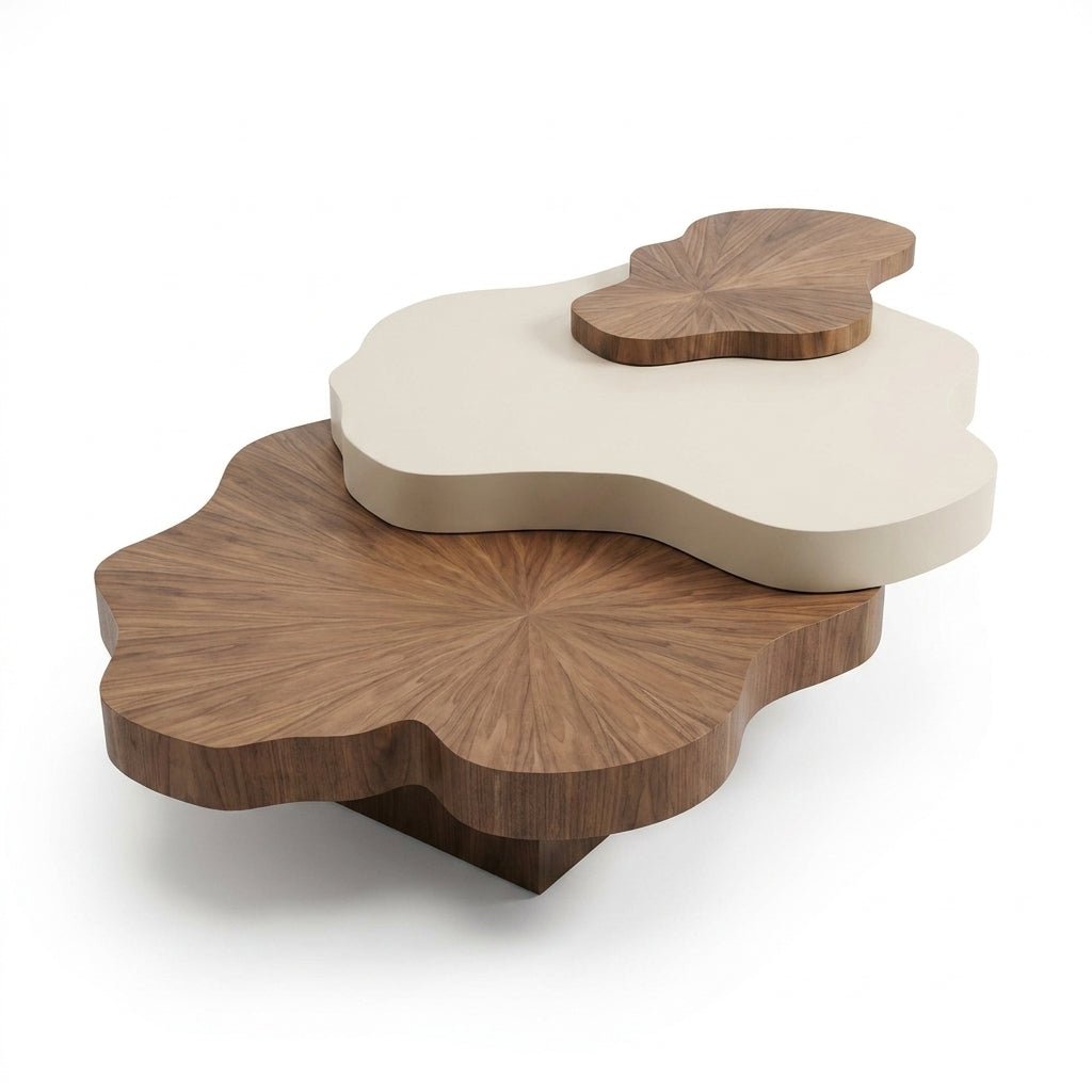 BT70 Nordic 3-Tier Modern Coffee Table Set