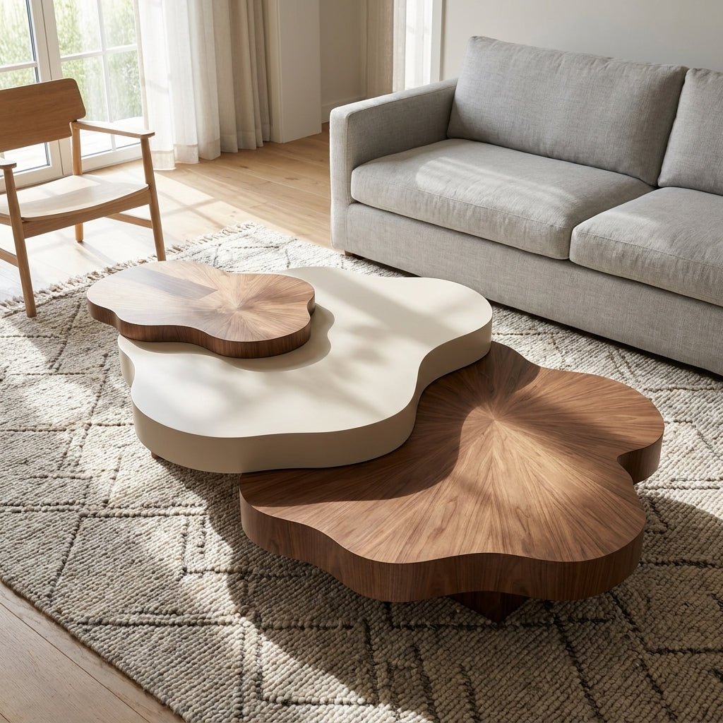 BT70 Nordic 3-Tier Modern Coffee Table Set