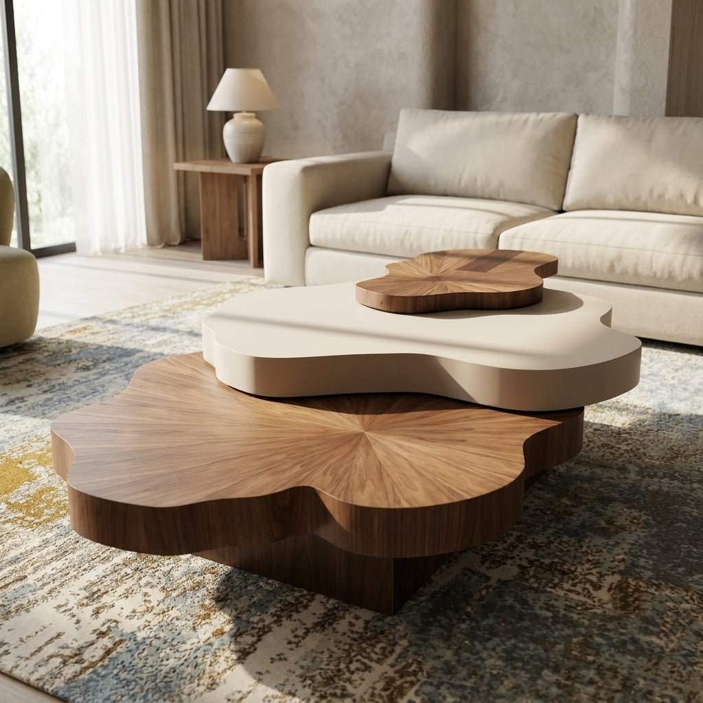 BT70 Nordic 3-Tier Modern Coffee Table Set