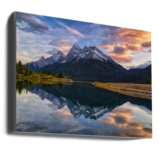 Wandbild Goat Pond Alberta