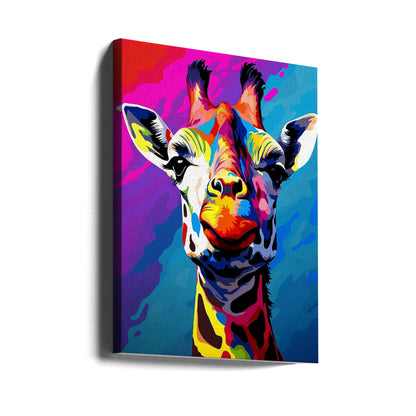 Wandbild Giraffe Pop Art