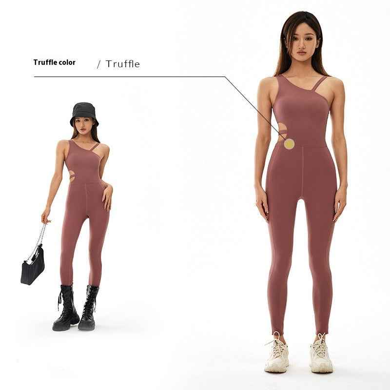 Women’s Breathable One-Piece Workout Outfit – Hip-Fit Fitness & Sportswear