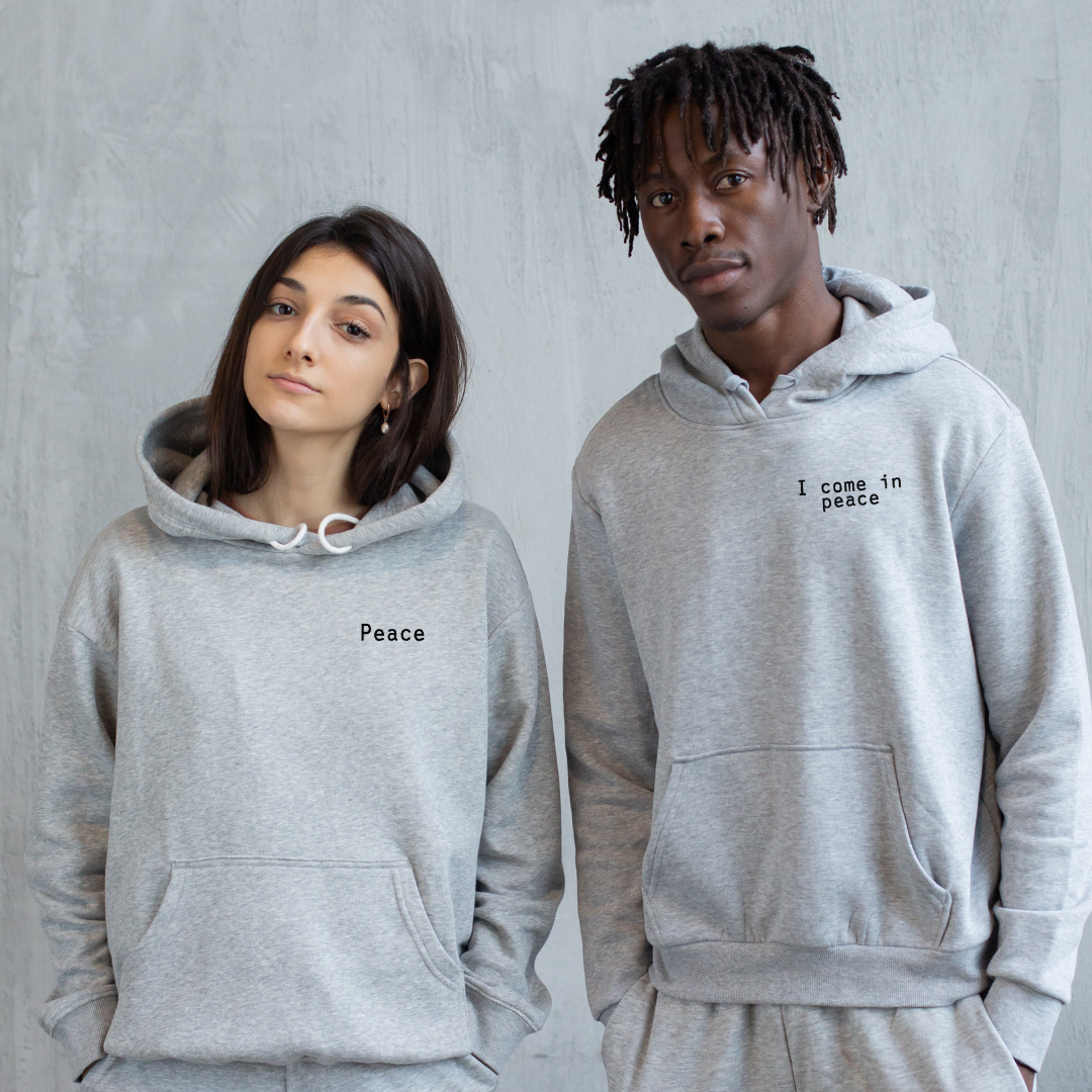 Hoodie "Peace" brodé
