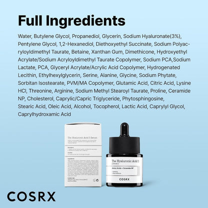 COSRX The Hyaluronic Acid 3 Serum 20ml