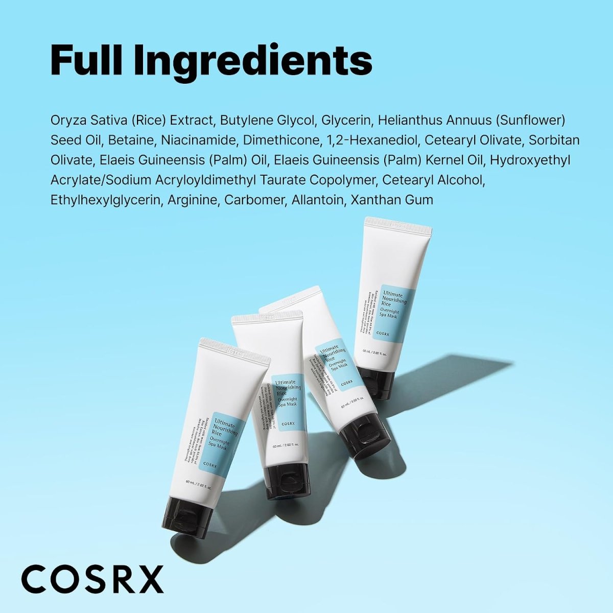 COSRX Ultimate Nourishing Rice Overnight Spa Mask 60ml