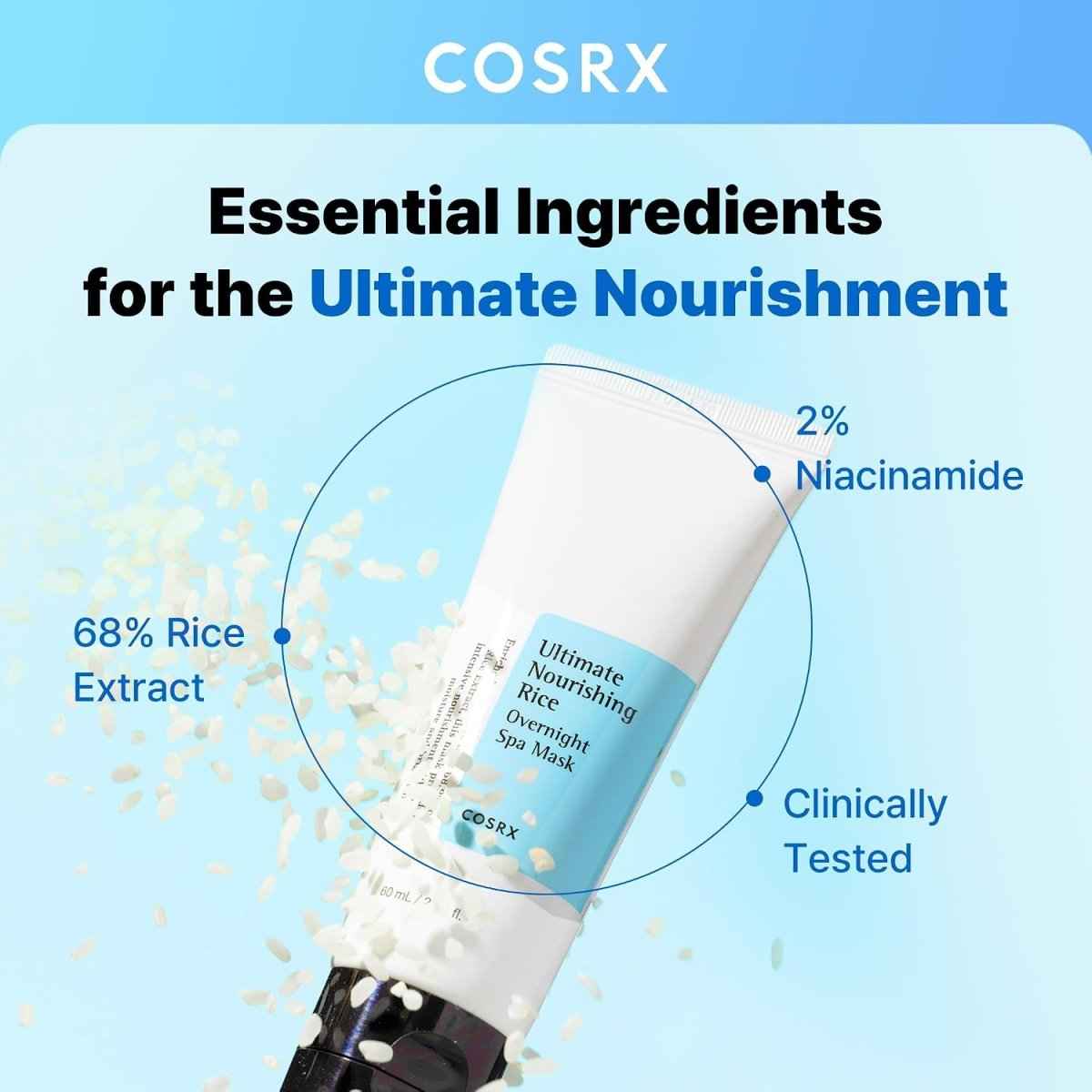 COSRX Ultimate Nourishing Rice Overnight Spa Mask 60ml