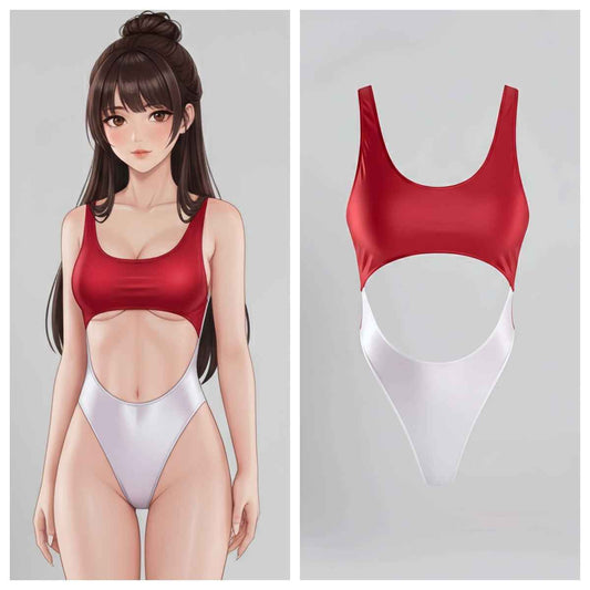 Spandex Swimwear Racing Suit Wet Suit Race Queen Costume with Tights