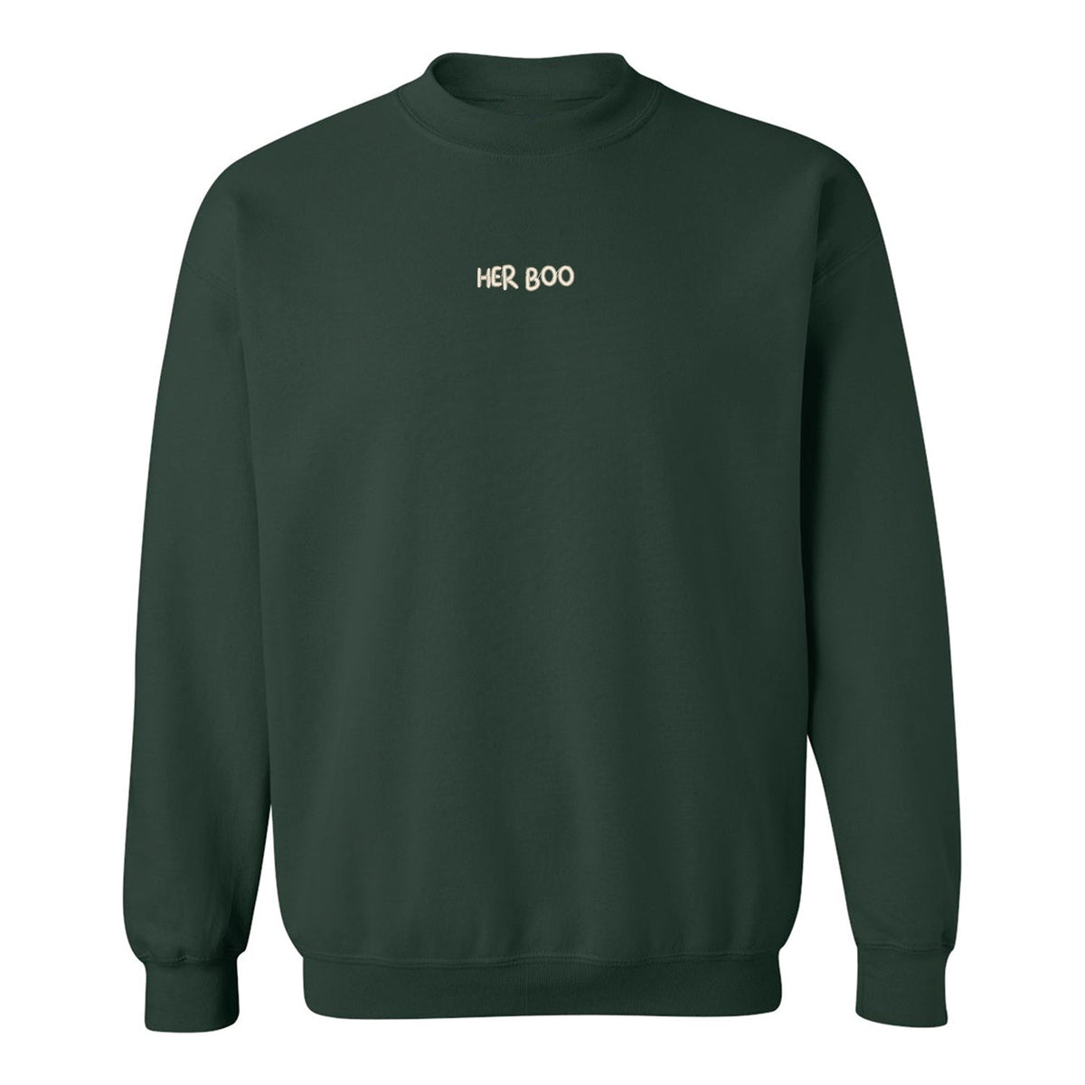 Crewneck "Her Boo" brodé