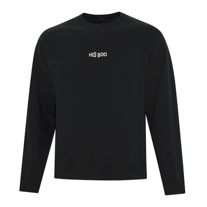 Crewneck "His Boo" brodé