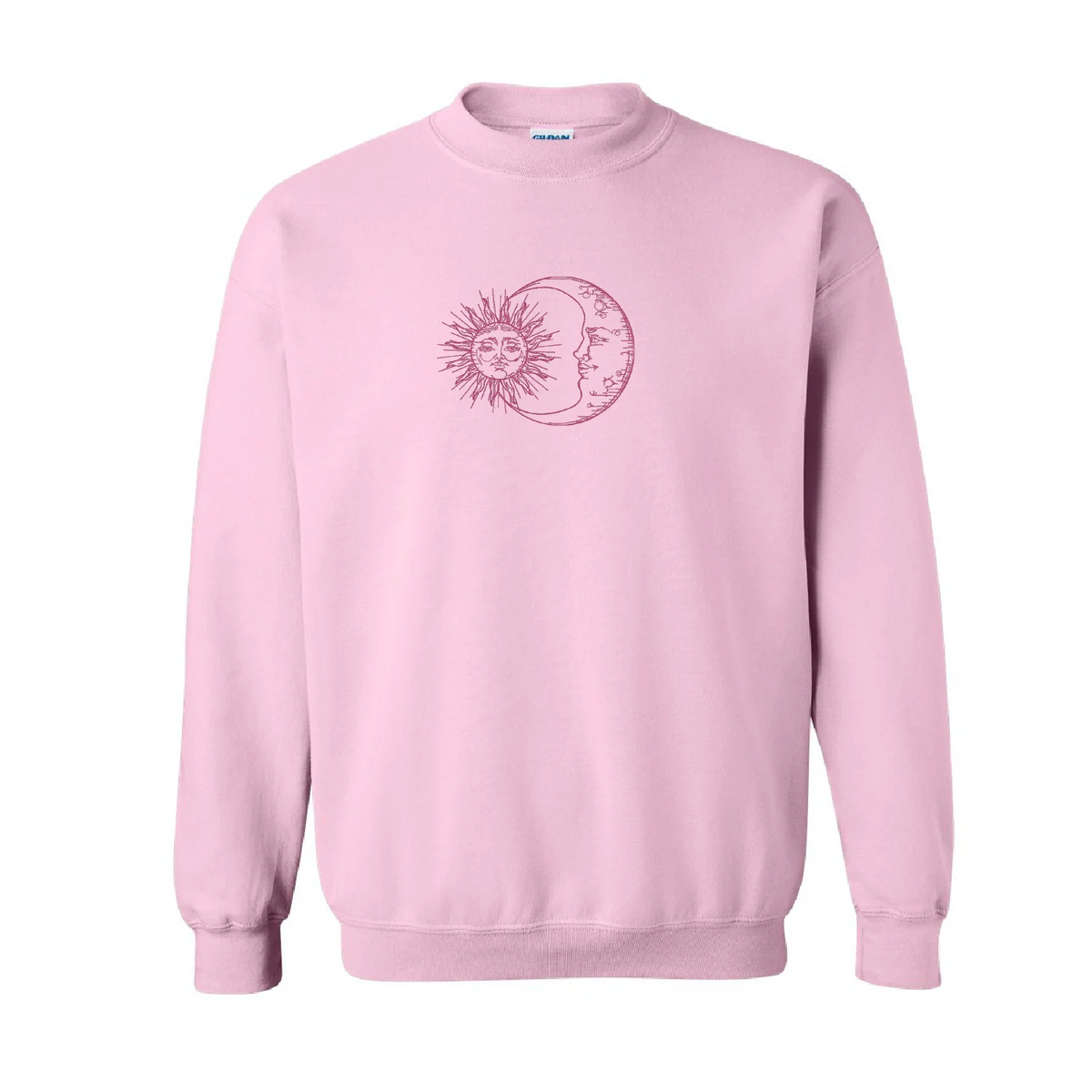 Crewneck Sun and Moon brodé